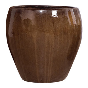 Large Glazed Pots Wayfair Large Round Glazed Ceramic Pot Planter