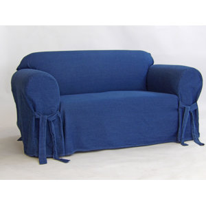 Authentic Box Cushion Loveseat Slipcover