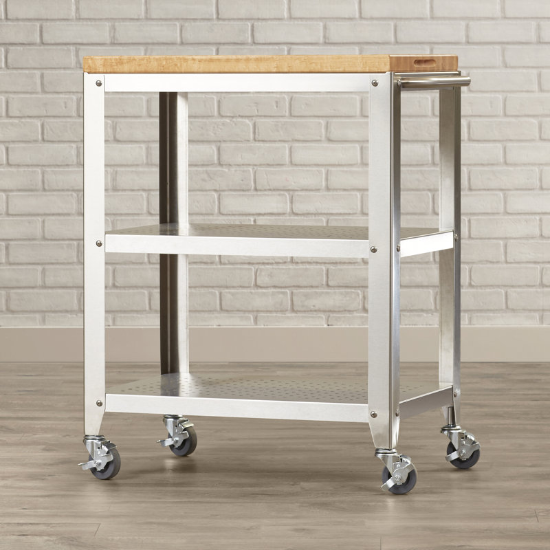 John Boos Cucina Americana Kitchen Cart with Butcher Block ...