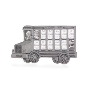 School Bus Pewter Frame