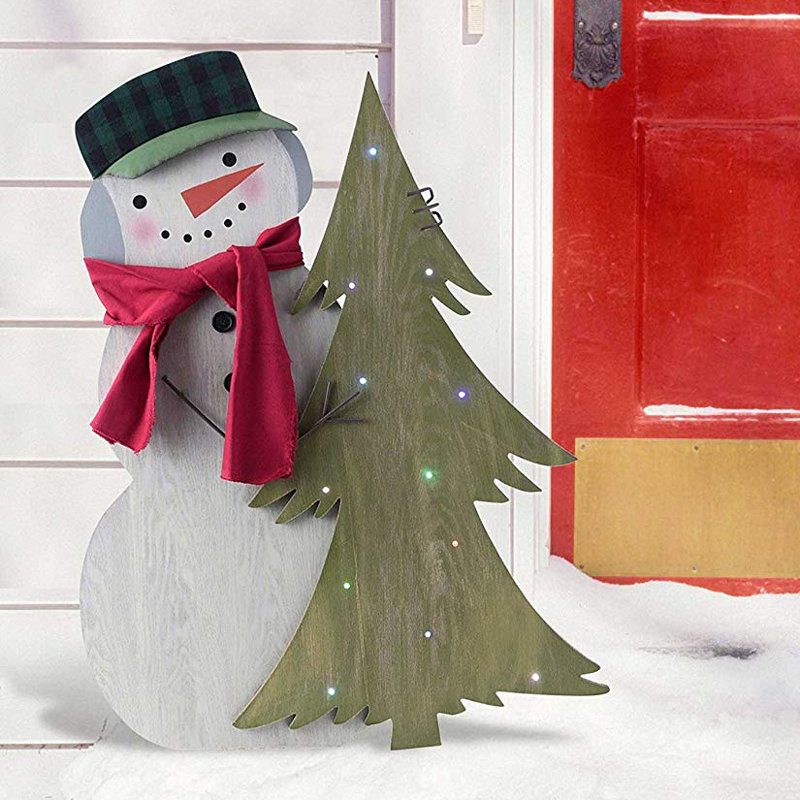 lightup indooroutdoor standing snowman decor with hat and scarf - Indoor Snowman Christmas Decorations lightup indooroutdoor standing snowman decor with hat and scarf - Indoor Snowman Christmas Decorations