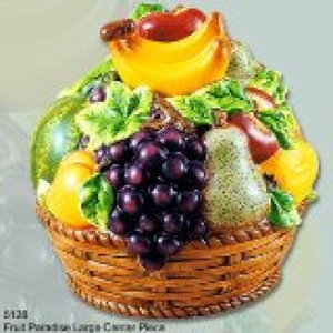 Fruit Paradise Decorative 3D Ceramic Fruit Table Top Center Piece