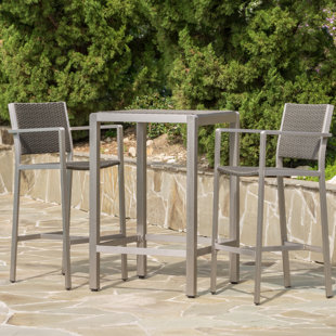 Bar Height Patio Sets Wayfair Royalston 3 Piece Bar Height Dining Set