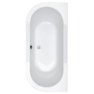 Kartell 170 cm x 104 cm Standard-Badewanne Delta