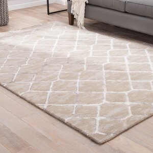 Heldt Hand-Tufted Taupe/Gray Area Rug