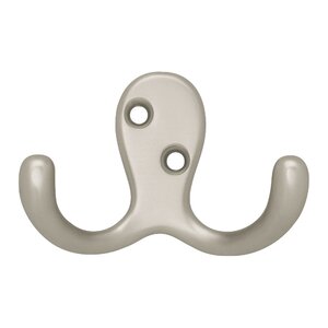 Decorative Wall Mounted Double Prong Robe Hook