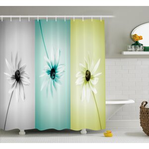 Abstract Different Daisy Flower Shower Curtain