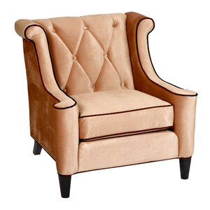 Carressa Velvet Wingback Armchair