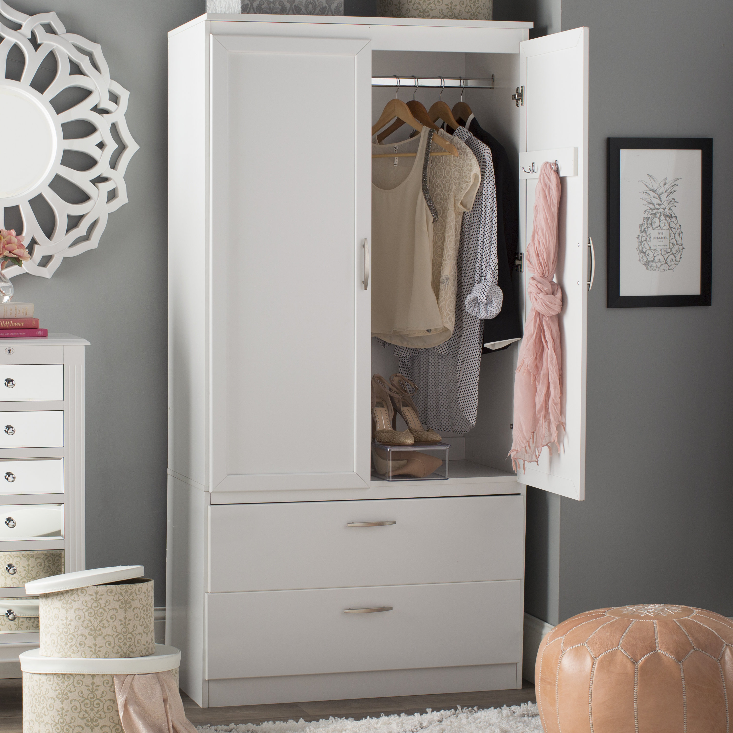 South S Acapella Wardrobe Armoire Reviews Wayfair