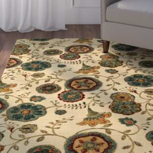 Sisson Beige/Green Area Rug