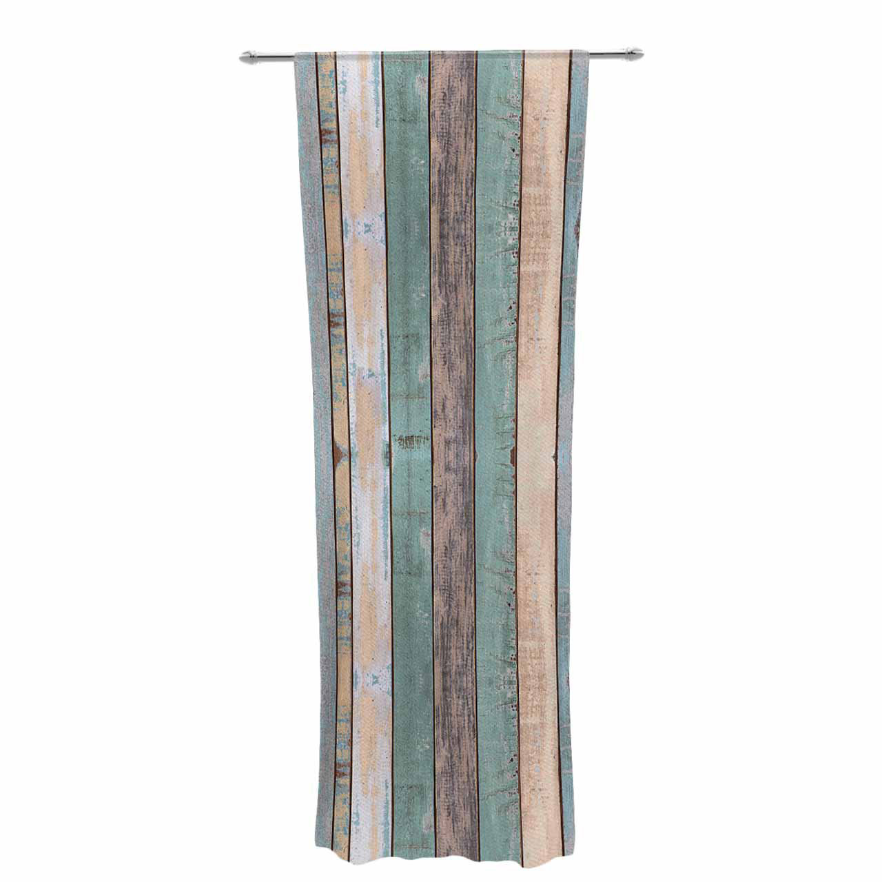 East Urban Home Susan Sanders Coastal Beach Wood Photography East Urban Home Susan Sanders Coastal Beach Wood Photography Decorative Stripe Sheer Rod Pocket Curtain Panels Wayfair
