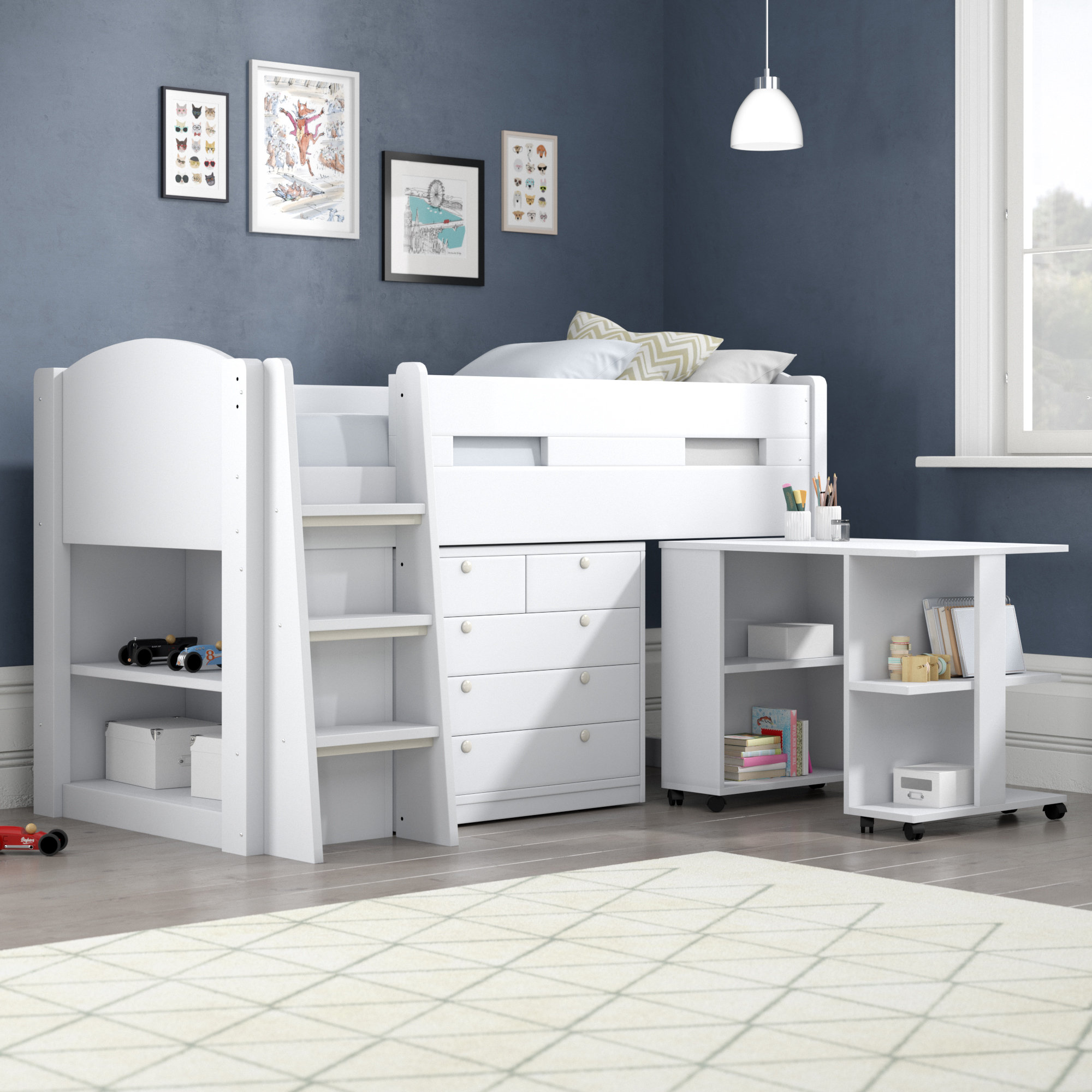 Flintshire Furniture Frankie Cabin Bed With Storage And Desk Flintshire Furniture Frankie Cabin Bed With Storage And Desk Reviews Wayfair Co Uk