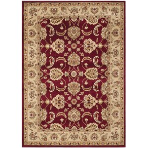 Majesty Red/Camel Area Rug