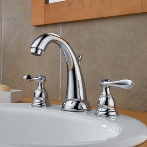Windemere Widespread Double Handle Bathroom Faucet with Drain Assembly