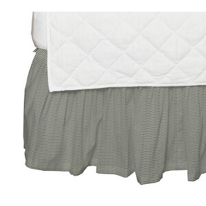 Ticking Fabric Crib Dust Ruffle