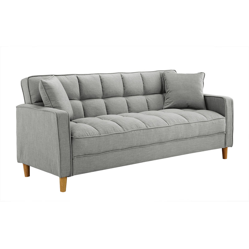 Wooler Modern Linen Fabric Tufted Small E Sofa