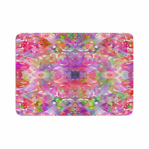 Ebi Emporium Jewel in the Crown, Coral Memory Foam Bath Rug