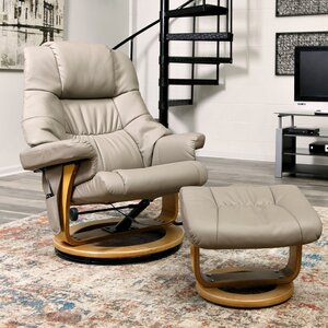 Reclining Massage Chair with Ottoman