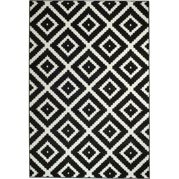 Zipcode Design Cheney Black Indoor Area Rug Reviews Wayfair nice black white rug. Zipcode Design Cheney Black Indoor Area Rug Reviews Wayfair