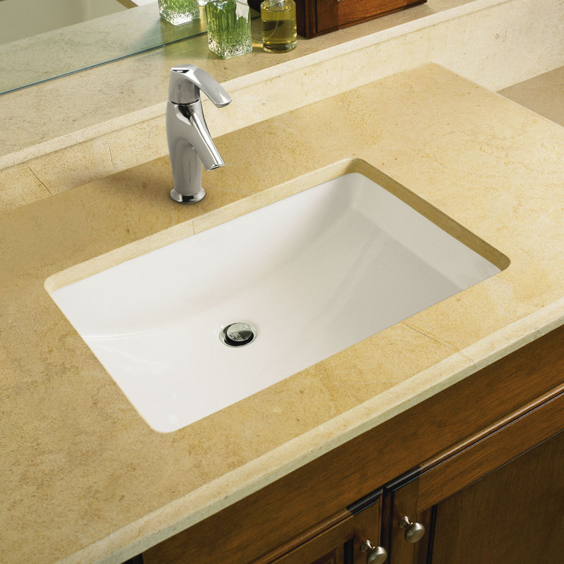 Kohler Ladena Ceramic Rectangular Undermount Bathroom Sink Wayfair Ladena Ceramic Rectangular Undermount Bathroom Sink