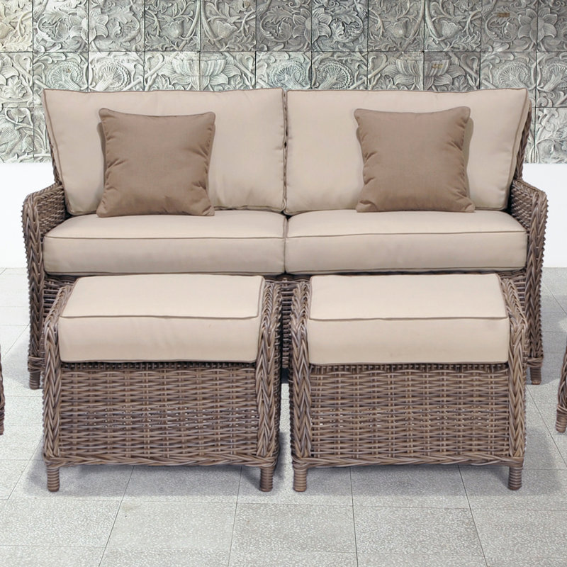 Avadi Outdoor Sofa & Ottomans 3 Piece Set & Reviews Joss & Main