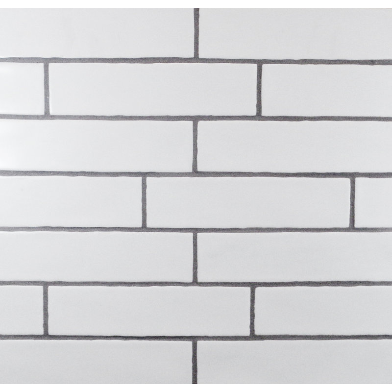 Mulia Tile Hills Wavy Edge 3 X 12 Subway In Matte White Wayfair Hills Wavy Edge 3 X 12 Subway Tile In Matte White
