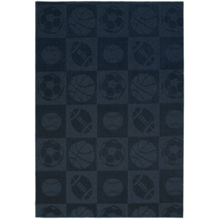 Sports Area Rugs You Ll Love Wayfair Sports Navy Area Rug