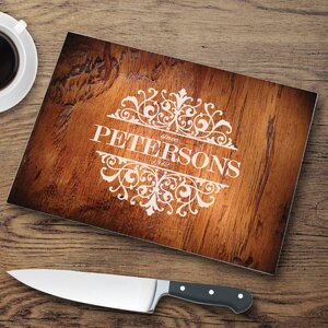 Personalized Glass Cutting Board