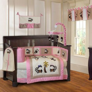 Monkey 10 Piece Crib Bedding Set