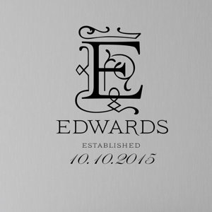Royal Monogram Personalized Wall Decal