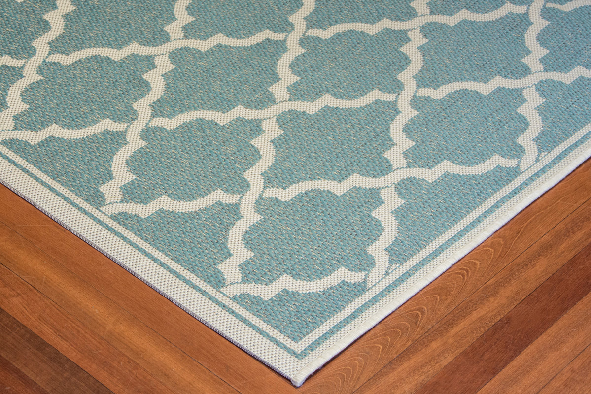 Charlton Home Cardwell Ocean Port Light Turquoise Indoor/Outdoor Area Rug & Reviews Wayfair