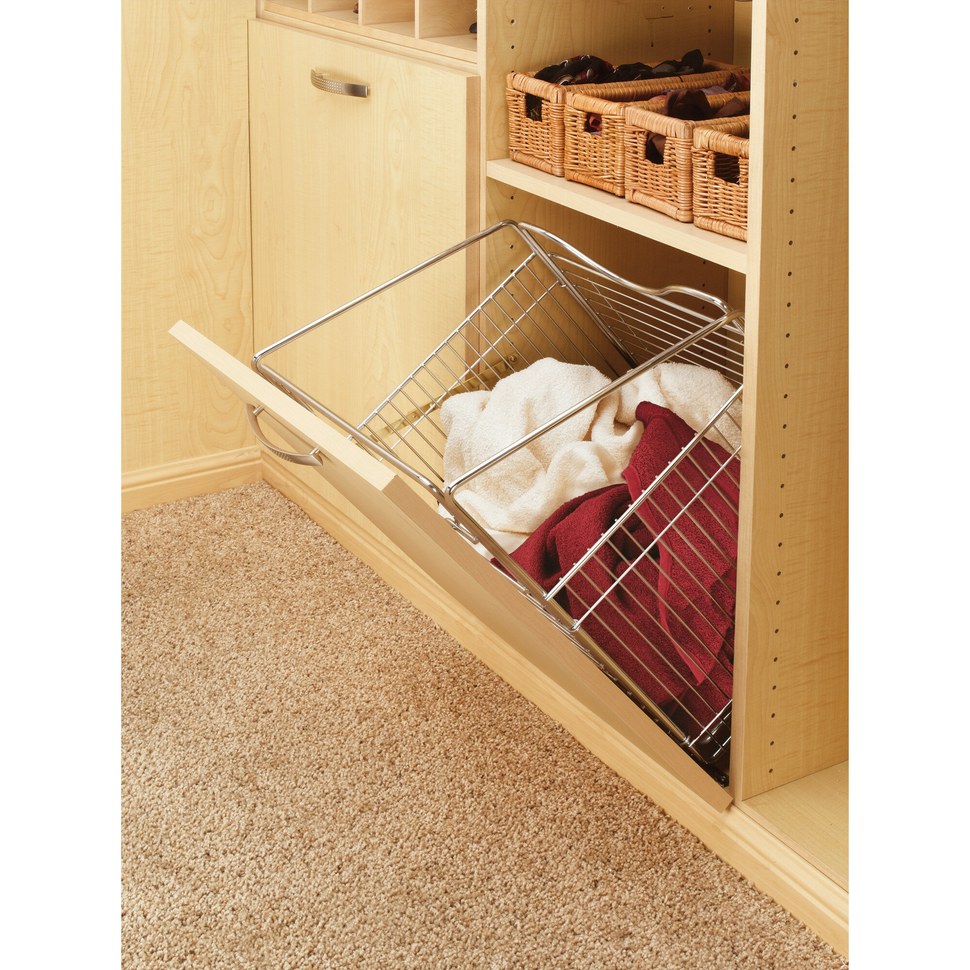 Rev A Shelf Closet Tilt Out Hamper Basket Wayfair