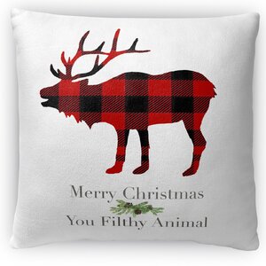 Filthy Animal Fleece Throw Pillow