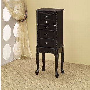 Queen Anne Style Furniture Wayfair Ca Queen Anne Style Jewellery Armoire Black