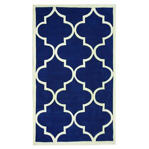 Siara Hand-Tufted Royal Blue Area Rug