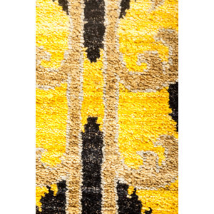 One-of-a-Kind Suzani Hand-Knotted Multicolor Area Rug