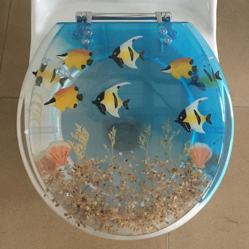 Daniels Bath Fish Decorative Round Toilet Seat & Reviews ...