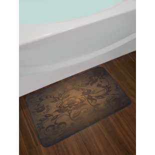 Chocolate Brown Bathroom Rugs Wayfair Fl Seal Brown Chocolate Victorian Bath Rug
