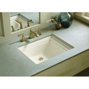 Memoirsu00ae Vitreous China Rectangular Undermount Bathroom Sink with Overflow