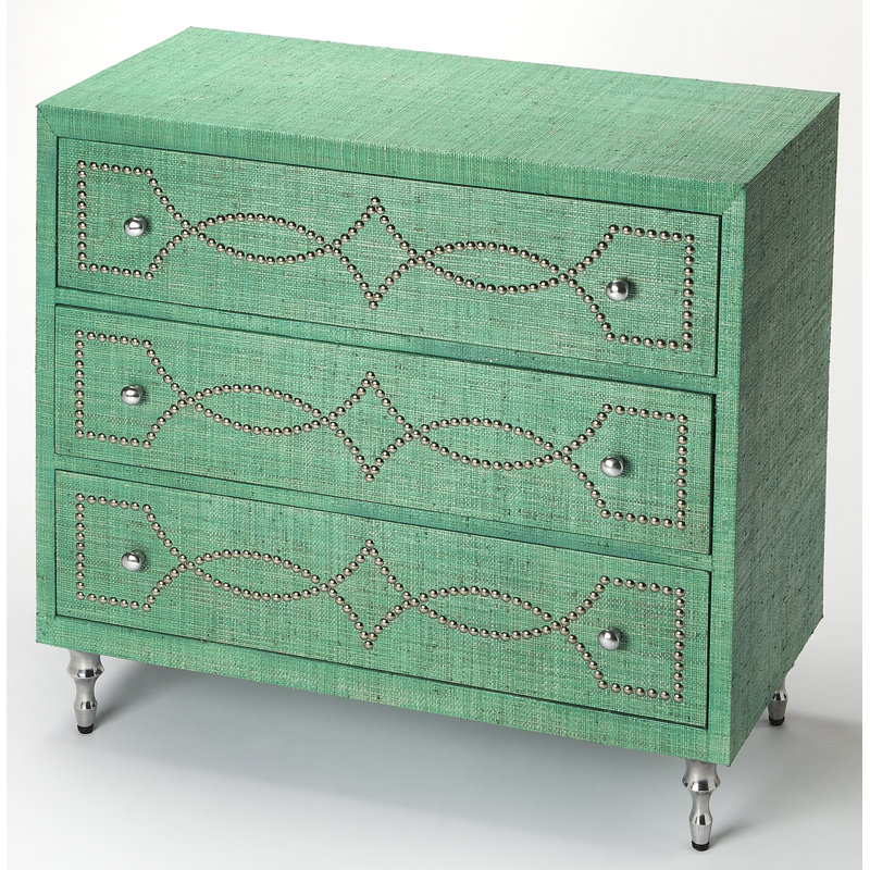 Bungalow Rose Eglantina 3 Drawer Accent Chest Wayfair