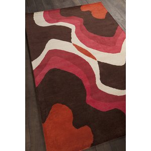 Steveson Patterned Contemporary Brown Area Rug