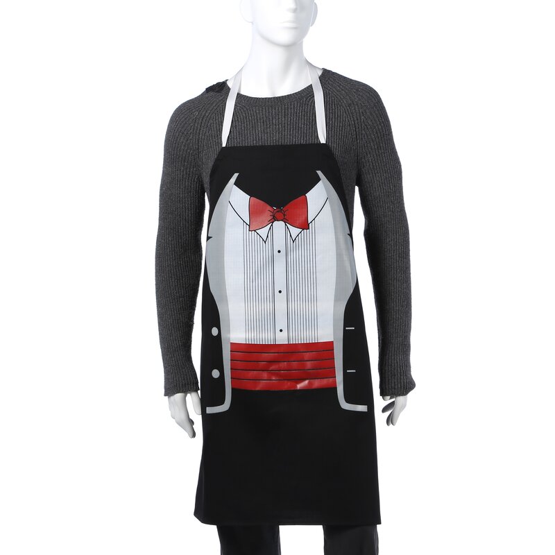 Attitude Aprons  by L A Imprints Tuxedo Apron  in Black 