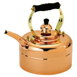 Copper 3 Qt. Tri Ply Windsor Whistling Tea Kettle