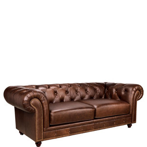 Sofa Old England aus Echtleder von Butlers