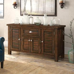 Medium Brown Wood Yellow Sideboards Buffets You Ll Wood Sideboards Buffets