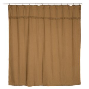 Janna Cotton Burlap Unlined Shower Curtain