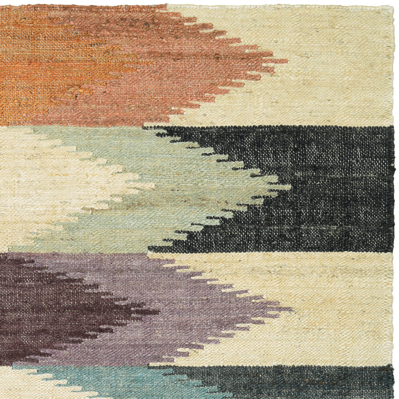 Lopp HandWoven Plum/Beige Blue Area Rug & Reviews AllModern