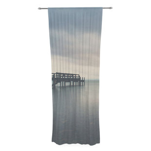 Raymond Waites Wayfair Waiting For The Storm To P By Laura Evans Graphic Print Text Sheer Rod Pocket Curtain Panels Set Of 2
