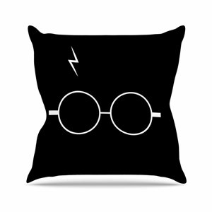 Jackie Rose The Boy Who Lived Illustration Outdoor Throw Pillow