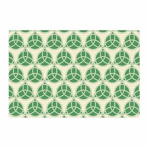 Celtic Pattern Green/Beige Area Rug